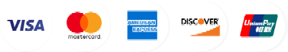 Accepted Cards & Payment Methods: Visa, Mastercard, American Express, Discover, UnionPay